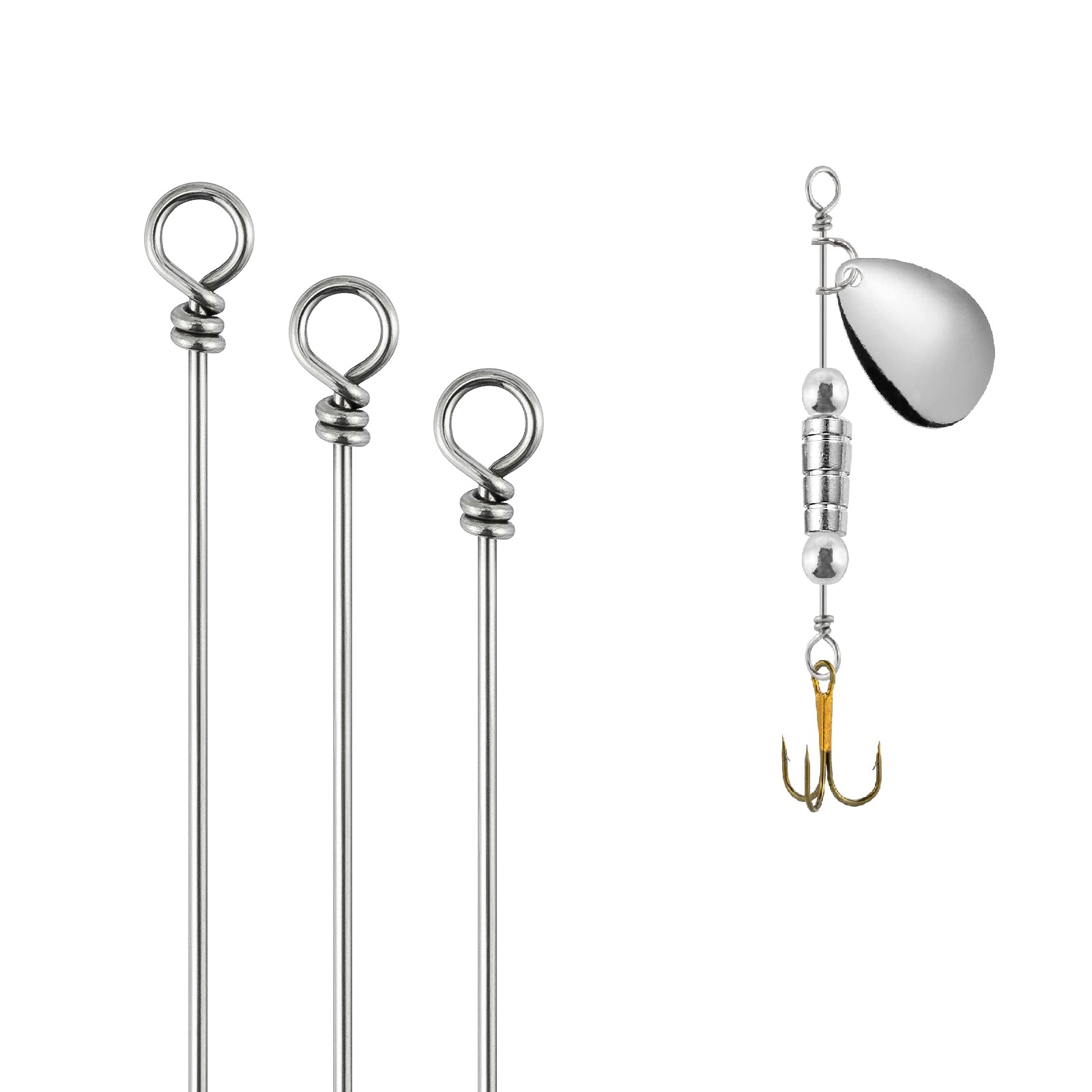 Trout Fishing Lure - 30/100 Stück Tokyo Rig Spinner Köderherstellung