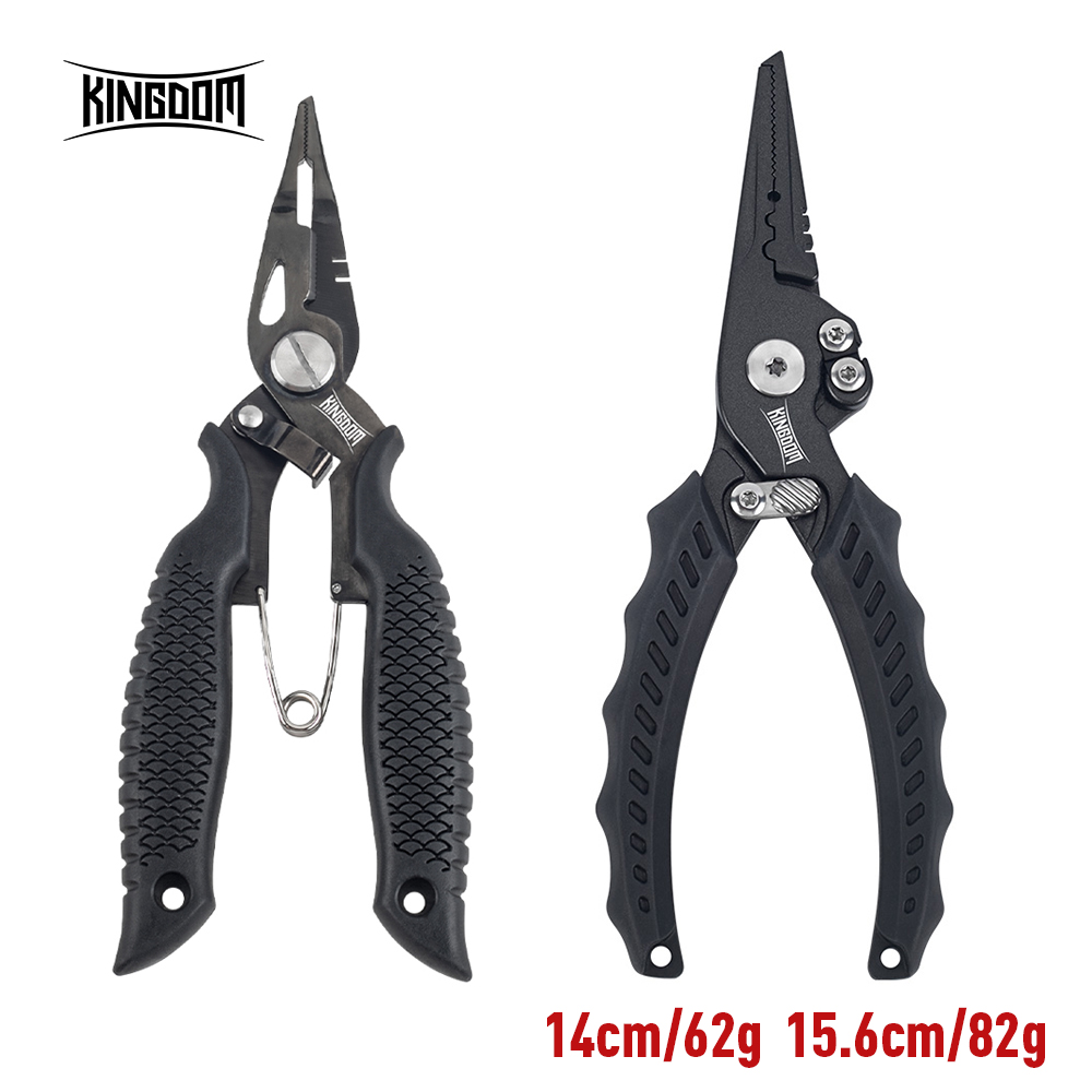 Fishing Equipment Parts - Kingdom Angelzange, multifunktionaler Split-Ring, Drahtschneider, Haken,