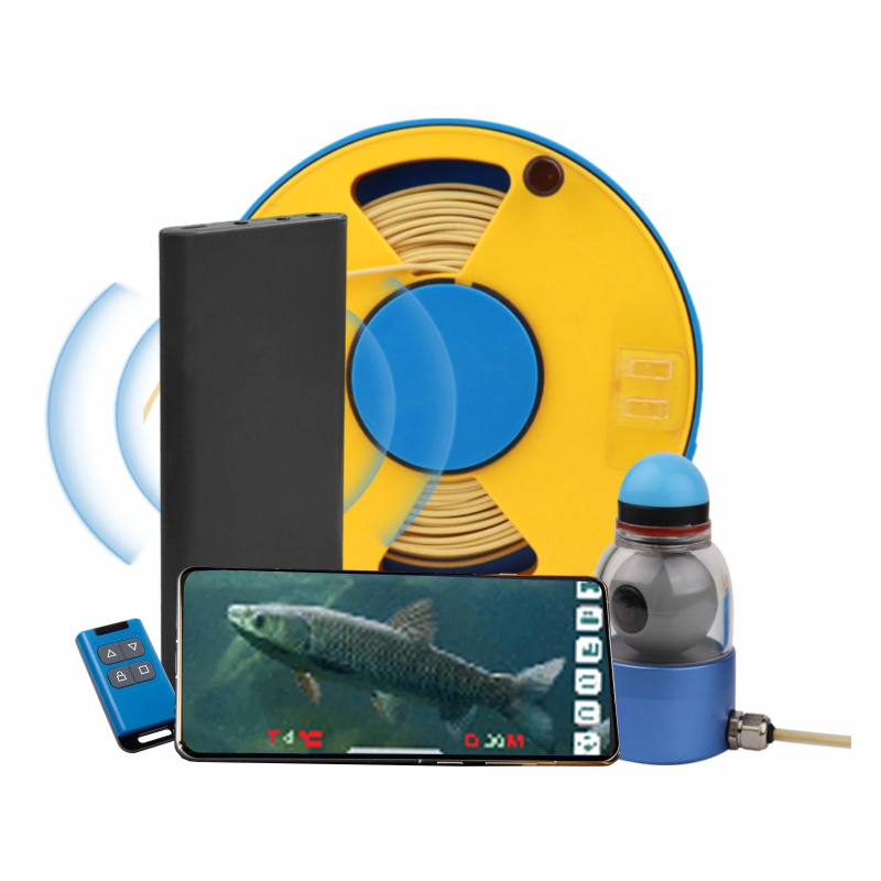 Underwater Fishing Camera - Unterwasser-Angelkamera, 360° ° Drehbare WLAN-App-Unterstützung, 30m