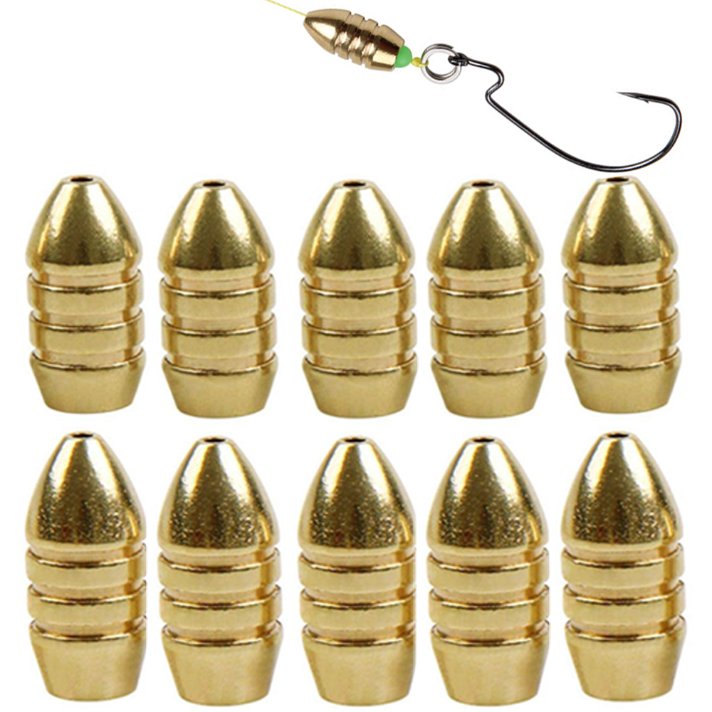 Trout Fishing Lure - 10 Stücke Messing Angeln Gewicht Kupfer
