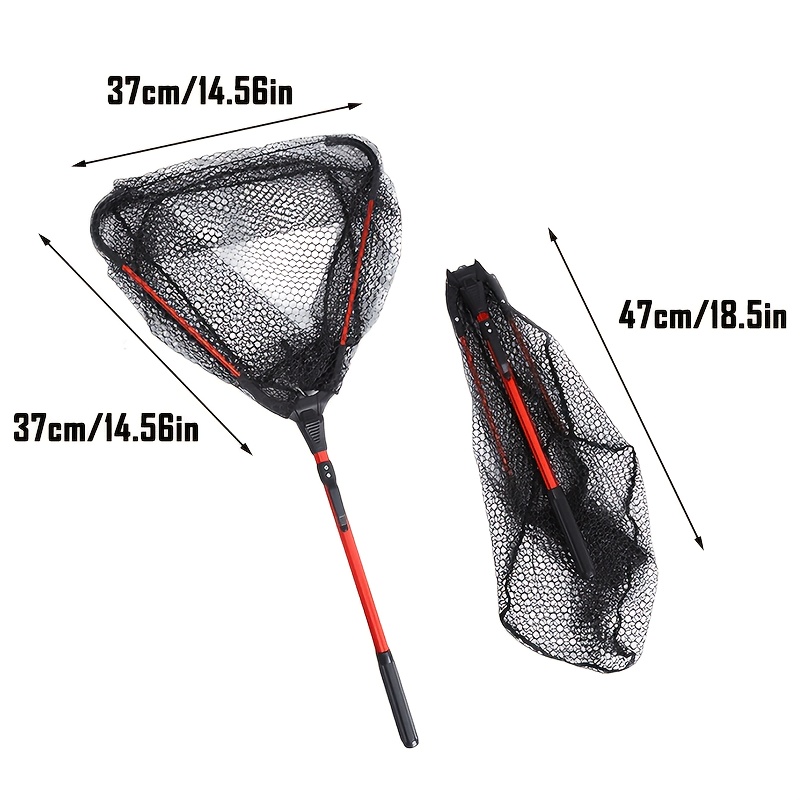 Landing Net Telescopic - 1 Stück Aluminiumlegierung Teleskopisches Dreieckiges Faltbares