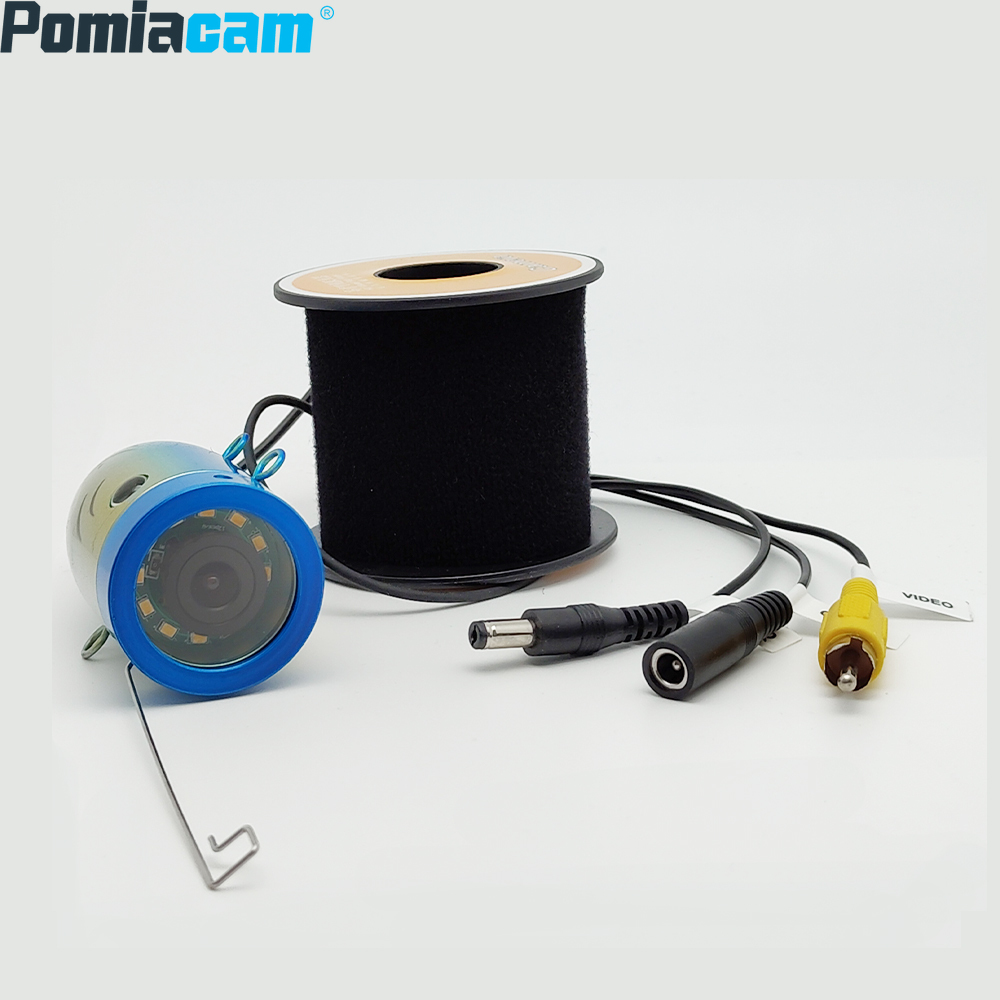 Underwater Fishing Camera - F01S Unterwasser-Angelkamera-Zubehör, wasserdichtes Kabel, 12 LEDs,