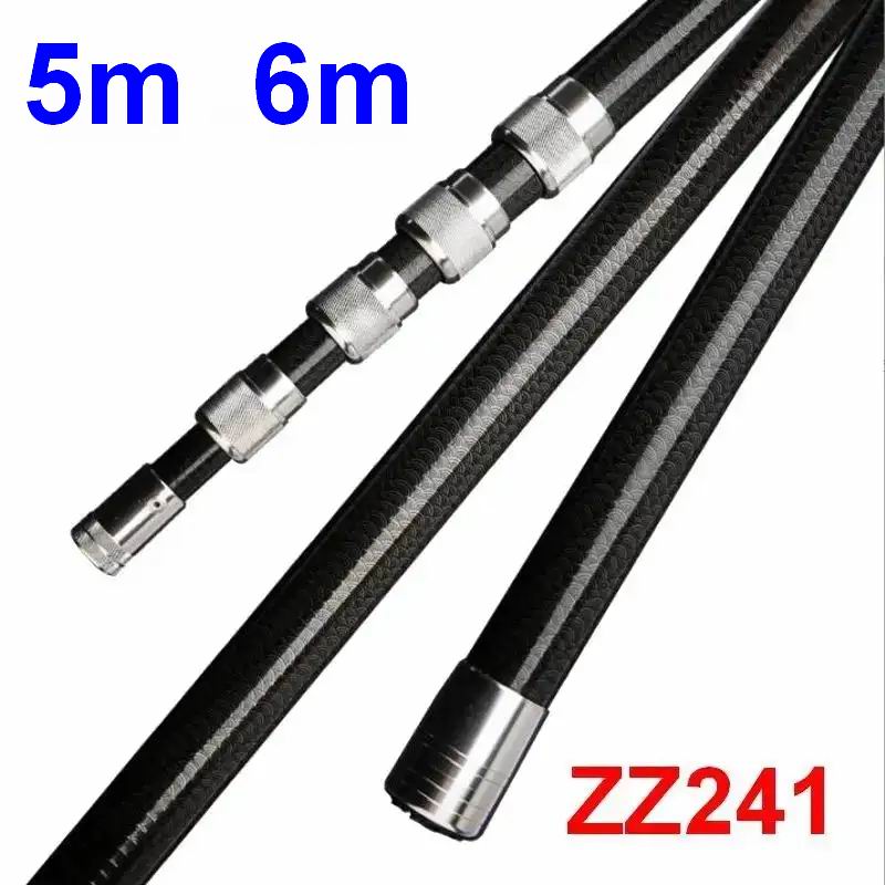 Landing Net Telescopic - ZZ241 ZZ290A 5m 6m Angelnetz-Handhabungsstange NUR