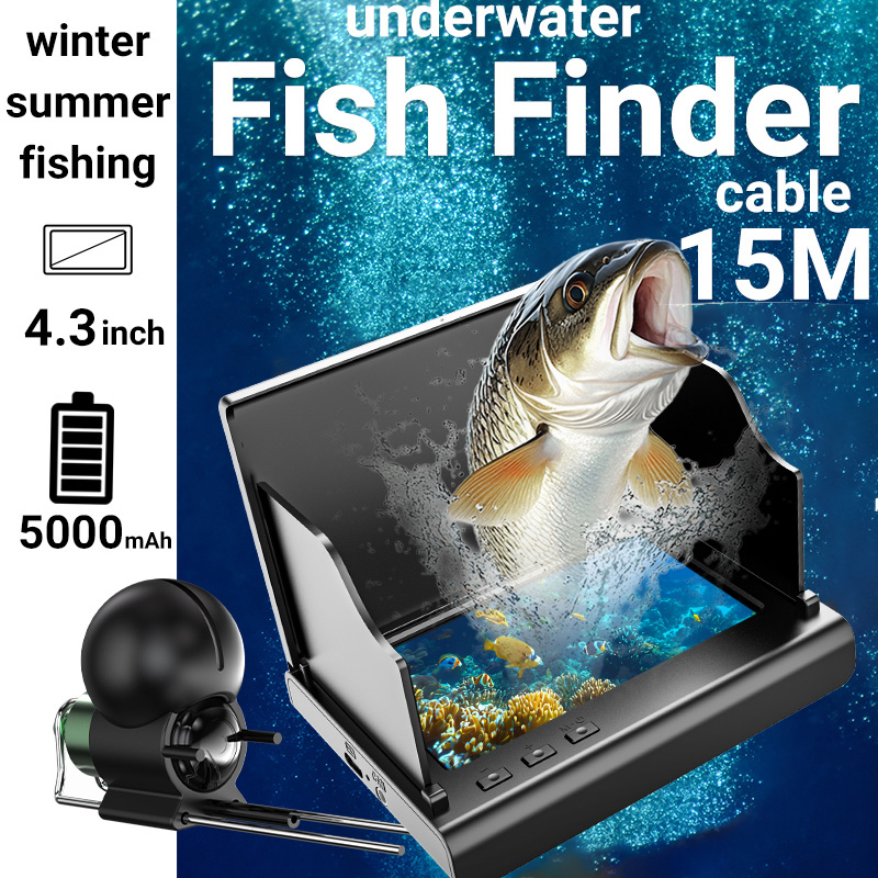 Underwater Fishing Camera - 4,3 Zoll Eisfischereikamera Fischfinder 1080P HD