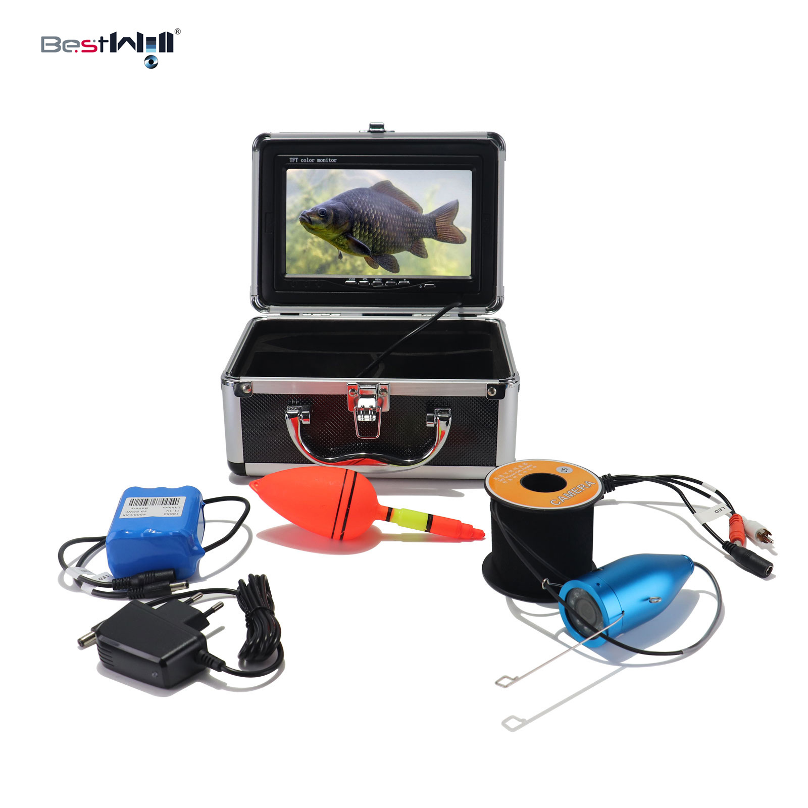 Underwater Fishing Camera - 7 Zoll IPS Bildschirm 15/20/30M 1000TVL