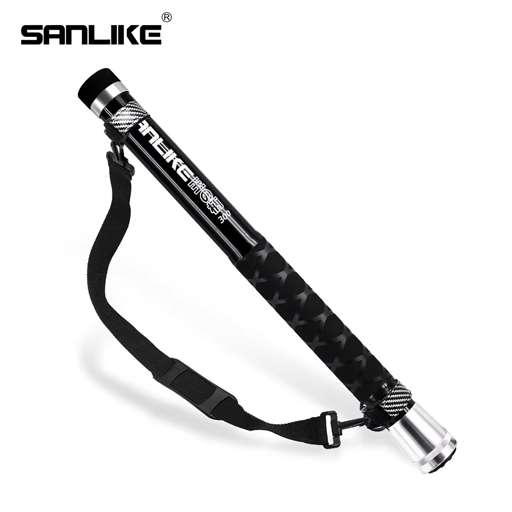 Landing Net Telescopic - SANLIKE 3 m Schwarz Teleskop Carbon