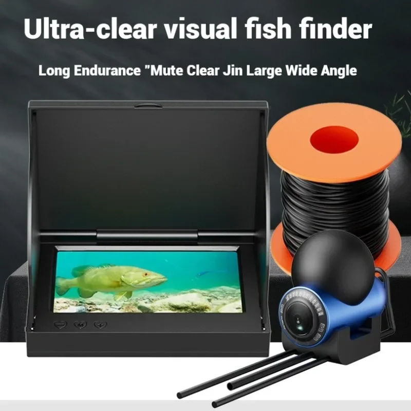Underwater Fishing Camera - 4,3 Zoll/5 Zoll Nachtsicht-Unterwasser-Fischereikamera mit HD-Bildschirm