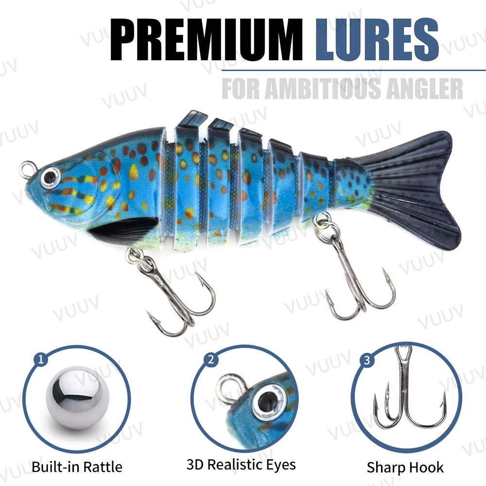 10 Stück Multi-Joint Swimbait  – Trout Fishing Lure Bewertung und Preis