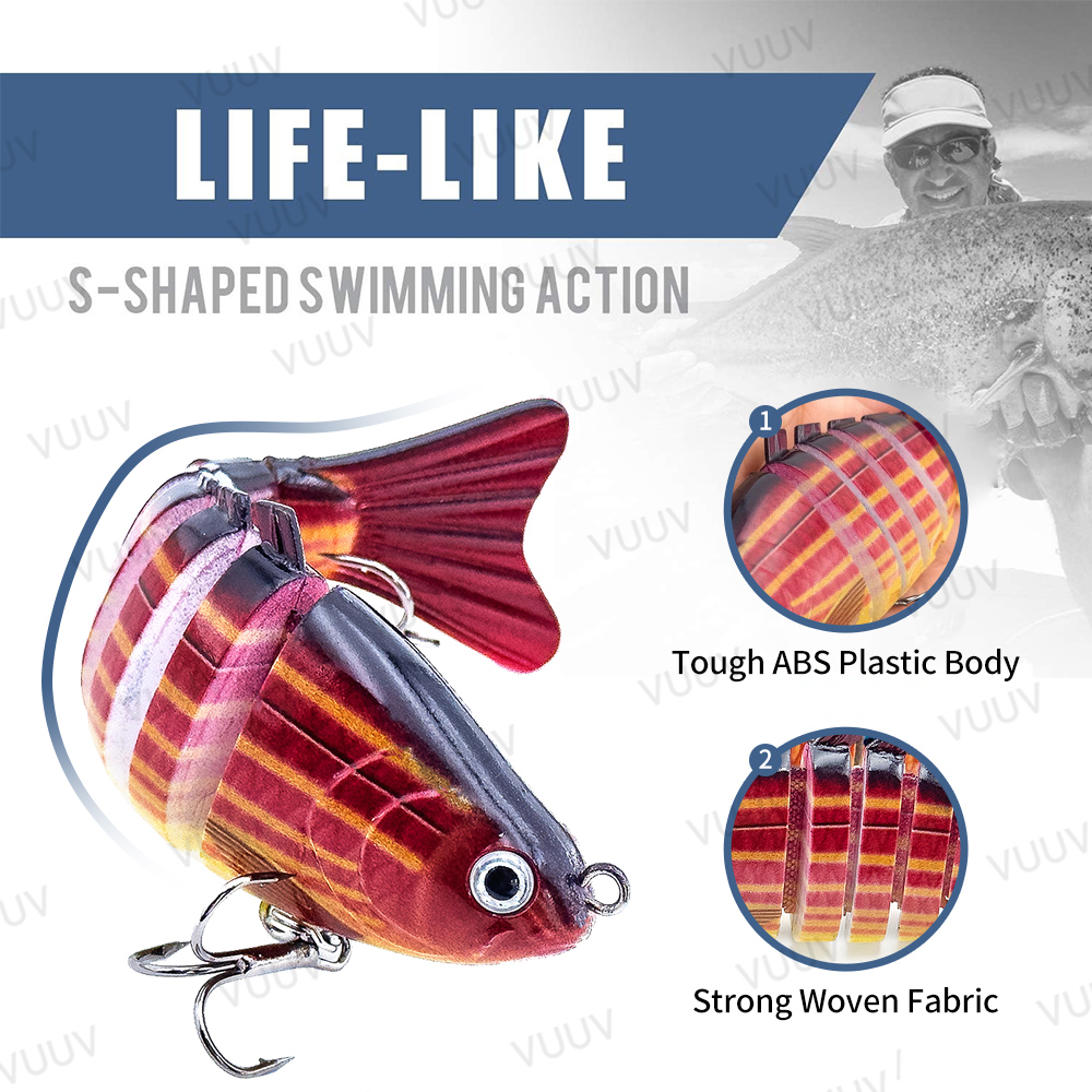 10 Stück Multi-Joint Swimbait  – Trout Fishing Lure Bewertung und Preis