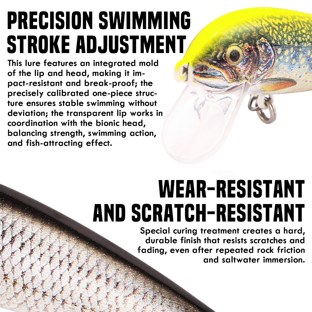 B&U Angelköder Sinking Minnow, – Trout Fishing Lure Bewertung und Preis