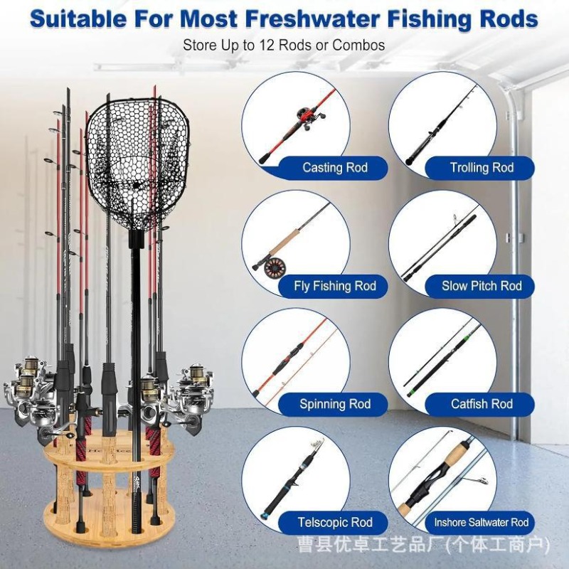 Runder Angelruten-Aufbewahrung – Fishing Equipment And Tools Bewertung und Preis