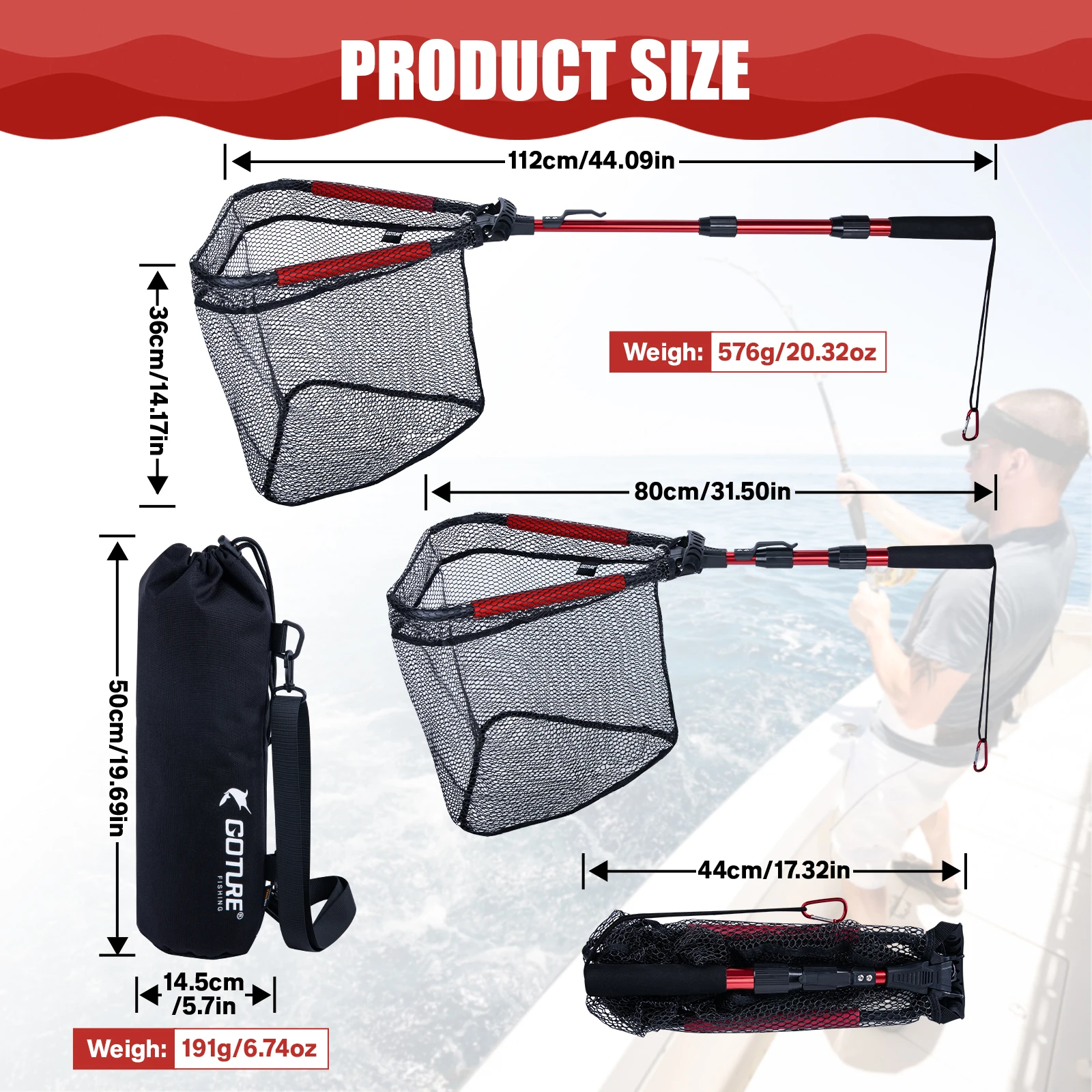 Goture faltbares Angelnetz – T – Landing Net Telescopic Bewertung und Preis
