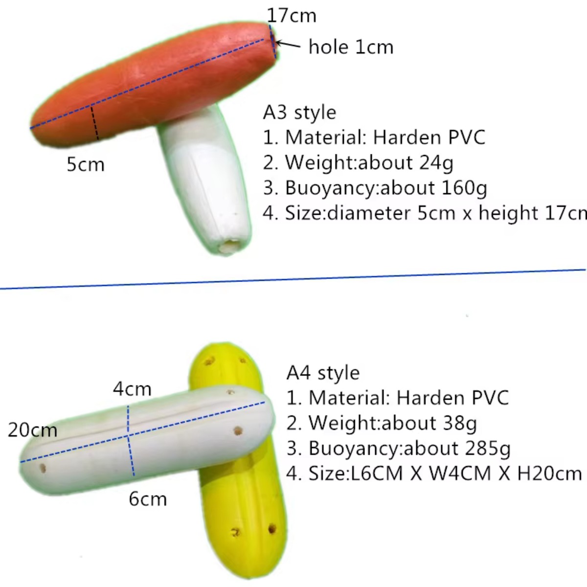 Schwimmkugel aus hartem PVC-Sc – Fishing Equipment And Tools Bewertung und Preis