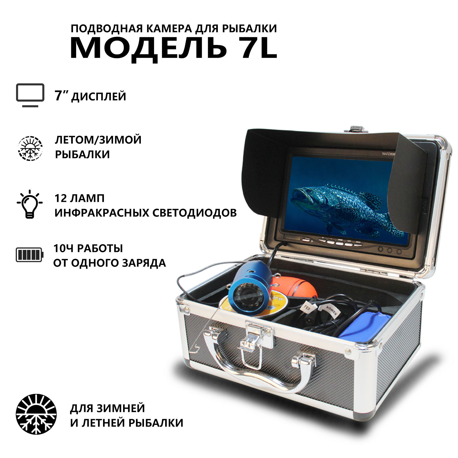 7 Zoll IPS Bildschirm 15/20/30 – Underwater Fishing Camera Bewertung und Preis